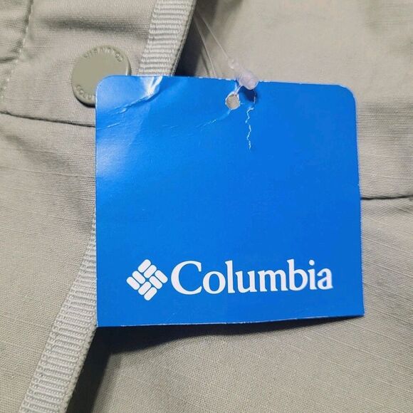 Columbia Womens Sage Lake Windbreaker Jacket XL New Ripstop Canvas Cargo Green - Picture 7 of 8